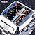 economico Orologi meccanici-JARAGAR 569 Orologio Meccanico Automatico da Uomo Moda Design Retro Quadrante Quadrato Data Settimana Impermeabile Cinturino in Acciaio Tempo Libero Orologio