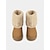 baratos Botas de neve e inverno-botas de inverno femininas forradas com pele sintética – calor aconchegante e estilo com punho de pelúcia e sola antiderrapante, ideais para passeios em climas frios