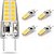 billige LED-lys med to stifter-g8 bi-pin base led lys 110v 3w - hvid/varm hvid majs pære til lysekrone, krystal lampe,  &amp; skab 1/5 stk.)