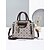 preiswerte Handtaschen und Tragetaschen-elegante Damenhandtasche aus Kunstleder mit roten Akzenten und Blattgold-Anhänger – Designer-inspirierte Umhängetasche mit verstellbarem Riemen