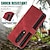 abordables Carcasas Samsung-teléfono Funda Para Plegado en Z 6 Z Fold 5 Z Fold 4 Z Fold 3 Funda Trasera con Soporte Cremallera con cordón Retro TPU Cuero de PU