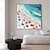 abordables Peintures paysages-Peinture à l'huile de plage 3D, peintures à l'huile côtières abstraites faites à la main sur toile, peinture de plage ensoleillée faite à la main dans les couleurs bleu et beige, peinture de vagues