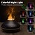 billige Luftfugtere og affugtere-mini diffuser med flamme luft aromaterapi æterisk olie usb personligt skrivebord super stille cool mist luftfugter med automatisk sluk