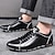 economico Sneakers da uomo-sneakers casual rosse da uomo – eleganti in similpelle, design con lacci, comode calzature per tutti i giorni