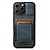 billige iPhone-etuier-telefon Etui Til iPhone 16 15 14 Pro Max Plus iPhone 13 12 11 Pro Max Bakdeksel med stativ Kortspor Støtsikker Kontor / Bedrift TPU PC PU lær