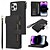 abordables Coques iPhone-téléphone Coque Pour iPhone 14 Pro Max Plus iPhone 13 12 11 Pro Max Coque à Rabat avec Support Avec Dragonne Emplacement Carte Rétro TPU faux cuir