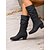 billige Cowboy &amp; Western Boots-kvinders slyngede westernstøvler med blokhæl – vintage-inspirerede brune cowboystøvler til afslappet og hverdagsbrug