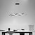 cheap Dimmable Ceiling Lights-Modern LED Pendant Lights Dimmable with Remote Control Color Temperature Aluminum Island Lighting Lamp Fixture 96cm 110-240V