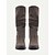 billige Cowboy &amp; Western Boots-kvinders slyngede westernstøvler med blokhæl – vintage-inspirerede brune cowboystøvler til afslappet og hverdagsbrug