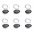 abordables Lumières de cordes solaires-Lot de 6 guirlandes lumineuses solaires à LED de 2 m, 20 lampes de jardin à LED pour Noël, mariage et décoration extérieure, blanc chaud, blanc, violet, rose, rouge, vert, bleu et rouge