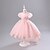 abordables Robes de Fille de Fleurs-Robe de Demoiselle d'Honneur Fille enfants Fille Robe de princesse Utilisation Mariage Soirée Elégant Magnifique Maille Couleur unie Manche Courte Col Ras du Cou Blanche Champagne 4 ans et +