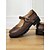 economico Anni &amp;#39;80-scarpe mary jane marroni da donna con dettagli brogue, cinturino con fibbia e suola spessa antiscivolo: calzature casual retrò da indossare tutti i giorni