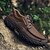 economico Slip-ons e mocassini da uomo-scarpe da trekking da uomo in similpelle in stile vintage con chiusura a lacci e suola robusta, comode e resistenti, perfette per le attività all&#039;aperto