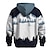 baratos Hoodies Étnicos Vintage-Homens Cenário Moletons Moletom Moletom com capuz Gola Redonda Moda Impressão 3D Feriado Viagem Streetwear Azul Escuro Com Cordão Outono Inverno Designer
