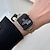 billige Apple Watch-bånd-Leather Link Kompatibel med Apple Watch-klokkereim 38mm 40mm 41mm 42mm 44mm 45mm 49mm Metalllås Justerbar PU-lær Erstatningsklokkerem til iwatch Ultra 2 Series 9 8 7 SE 6 5 4 3 2 1