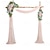 cheap Wedding Decorations-Wedding Arch Flowers Kit with Draping Fabric (Pack of 3), 2pcs Artificial Flower Arrangements and 1 Drapes for Arch Decorations, Wedding Ceremony Arbor, Reception Backdrop, and Outdoor Decor