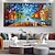 baratos Pinturas de Paisagens-Mintura textura artesanal abstrata paisagem pinturas a óleo sobre tela arte de parede decoração moderna imagem abstrata para decoração de casa pintura sem moldura enrolada não esticada