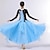 billige Ballroomkjoler-Ballroom-dans Kjole Broderi Tvinning Krystall / Rhinestone Dame Ytelse Fest Langermet Spandex Organza