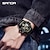 abordables Montres numériques-SANDA Hommes Montre Digitale Extérieur Sportif Mode Montre Bracelet Lumineux Chronomètre Fonction réveille Calendrier PUT Suivre