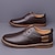 economico Semi-formale-scarpe casual da uomo in similpelle oxford blu navy con design allacciato, comode ed eleganti per l&#039;uso quotidiano