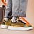 billiga Herrsneakers-guldmetallic låga sneakers för män – snygga snörskor med vit halkfri sula för vardags- och festkläder