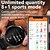 preiswerte Smartwatch-EX100 Smartwatch 1.95 Zoll Smartwatch Fitnessuhr Bluetooth Schrittzähler Anruferinnerung Fitness Tracker Kompatibel mit Android iOS Damen Herren Langer Standby Freisprechanlage Wasserdicht IP 67 55mm