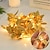 economico Striscie luci a batteria-elegante festa di ricevimento di nozze ghirlanda di foglie dorate luci a stringa 2m 20led 5m 50led luci fatate a batteria per natale casa san valentino compleanno matrimonio festa decorazione