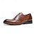 billige Formel-klassiske brune oxford-sko til mænd med brogue-detaljer - elegant formelt fodtøj til forretning og begivenheder
