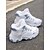 ieftine Adidași de Damă-adidași de iarnă înalți de damă cu căptușeală din blană – pantofi sport calduri pentru exterior, cu design cu șireturi și talpă rezistentă