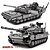 cheap Building Toys-898pcs City SWAT Police Rotating Crawler Tank Model - Authentic Building Blocks with 4 Soldier Figures Weapon Accessories and Stacking Bricks for Creative Play Ideal Christmas Halloween and Birth