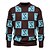 abordables Pull col rond-Homme Pull Pull en tricot A côtes Tricoter Normal Tricoté Plaid Col Ras du Cou Mode basique Noël Usage quotidien Vêtement Tenue Automne hiver Noir Rouge S M L