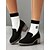 economico Slip-ons e mocassini da donna-mocassini da donna in pelle scamosciata nera con suola spessa - suola robusta con tacco a blocco per un uso casual e quotidiano