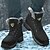 baratos Inverno e botas de neve-Homens Botas Botas de Neve Botas de caminhada Botas de inverno Forro de Lã Camurça Náilon Confortável Antiderrapante Com Cadarço Preto Cinzento