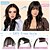 baratos Franjas-clipe em franjas-franjas falsas grampo de cabelo franjas finas grampo de cabelo em franjas para mulheres clipe franjas falsas extensões de cabelo franja com têmporas apliques franjas curvas para uso