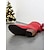 abordables Botas holgadas-Botas de mujer de piel sintética roja de media pantorrilla con detalle de lazo y tacones de bloque: calzado festivo de invierno para Navidad y fiestas