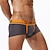 billige Komfortable herreunderbukser-Herre 1 stk Boksershorts Boxershorts Patchwork Nylon Åndbart Blød Bekvem Bogstaver Alm. taljede Sort Hvid