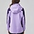 halpa Fleece ja 3 in 1 takit-Naisten Vaellustakki Talvi ulko- Väripalikka Fleece-vuori Tuulenkestävä Vedenkestävä 3-in-1-takki Fleecetakit Tuulitakki takki Matkailu Pinkki Vaalea purppura Purppura Oranssi Ruusun punainen