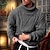 tanie sweter męski sweter-Męskie Świąteczny sweter Świąteczne swetry Sweter z golfem Sweter Sweter świąteczny Kable Masywny Robić na drutach Dzianiny Jednokolorowe Golf Elegancki Podstawowy Codzienny Święto Odzież Jesień Zima