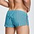economico Boxer da uomo-Per uomo 1 pc Boxer Vita elastica 50% cotone Traspirante Morbido Comodo A quadri Color Block A vita bassa Bianco Giallo