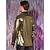 abordables Tapas-Retro Antiguo Años 70 Años 80 Camisas Disco Metálico Brillante Disfraz Hombre Disfraz de carnaval Víspera de Todos los Santos Carnaval Rendimiento Fiesta Discoteca Adulto Camisas