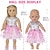 baratos Bonecas Reborn-2 pcs Roupas para Boneca Americana Presente para Roupas de Boneca de 18 polegadas e Acessórios Incluindo Casaco e Vestido (SEM BONECA) Presente de Natal