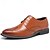 ieftine Formal-pantofi de rochie oxford brogue maro clasici pentru bărbați – încălțăminte formală cu șireturi din piele artificială pentru birou și evenimente