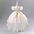 abordables Robes de Fille de Fleurs-Robe de Demoiselle d'Honneur Fille enfants Fille Robe de princesse Utilisation Mariage Soirée Elégant Magnifique Maille Couleur unie Manche Courte Col Ras du Cou Blanche Champagne 4 ans et +