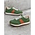 voordelige Damessneakers-retro-geïnspireerde groene suède sneakers voor dames met rubberen zool - comfortabel en stijlvol voor dagelijks gebruik