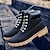 baratos Botas de trabalho-botas de trabalho amarelas clássicas masculinas – botas de cano curto duráveis com cadarço, colarinho acolchoado e sola resistente