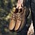 economico Slip-ons e mocassini da uomo-scarpe da trekking da uomo in similpelle in stile vintage con chiusura a lacci e suola robusta, comode e resistenti, perfette per le attività all&#039;aperto