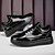 billiga Herrsneakers-guldmetallic låga sneakers för män – snygga snörskor med vit halkfri sula för vardags- och festkläder