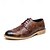 billiga Formell-brogue oxford skor för män med vintage texturerat konstläder | formell och avslappnad stil