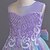 preiswerte Kleider für die Blumenmädchen-Blumenmädchenkleid Kinder Mädchen Prinzessinenkleid Leistung Hochzeit Party Elegant Schön Pailletten Gitter Regenbogen Ärmellos Rundhalsausschnitt Rosa Blau 4 Jahre +