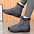 billige Winter &amp; Snow Boots-herre grå vinterstøvler med lynlås lukning, varmt fleecefor og vandtæt design – ideelle til udendørs aktiviteter i koldt vejr